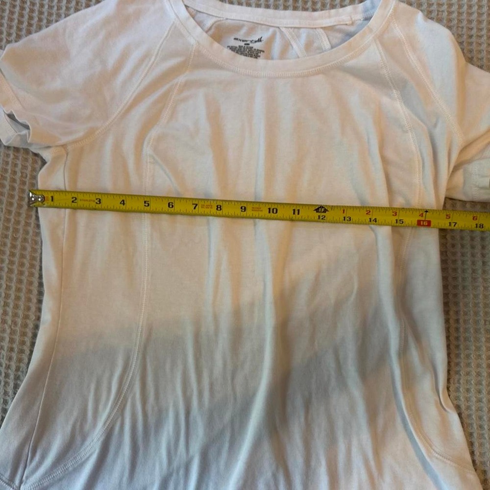 Exertek White Raglan Athletic Tee - Picture 4 of 5